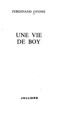Une vie de boy