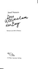 Das Ultimatum des Bey