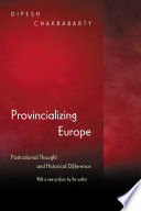 Provincializing Europe