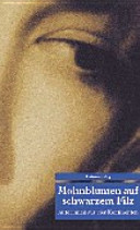 Mohnblumen auf schwarzem Filz