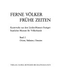 Ferne Völker, frühe Zeiten: Orient, Südasien, Ostasien