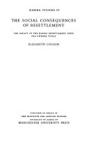 The Social Consequences of Resettlement