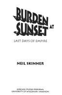 Burden At Sunset