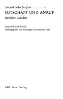 Botschaft und Anruf Sämtliche Gedichte 
