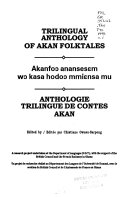 Anthologie Trilingue de Contes Akan
