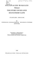 Sultan Saʼidu Bi Hayatu Tells the Story of His and His Father's Life