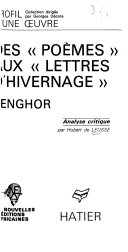 Des Poèmes aux Lettres d'hivernage, Senghor