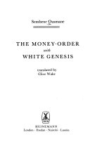 The Money-order; With, White Genesis