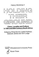 Holding Their Ground