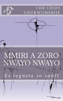 Mmiri a Zoro Nwayo Nwayo