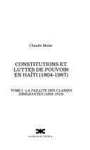 Constitutions et luttes de pouvoir en Haïti